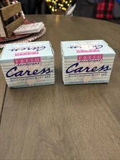 2 Vintage 1996 Caress Moisturizing Body Bar Soap 2 Pack Fresh Scent 4.75 oz