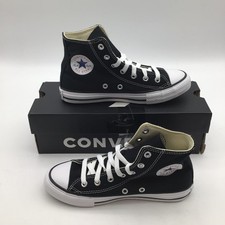 Converse Chuck Taylor High Top Kids Shoes 3J231 Black White Size 2 Youth New