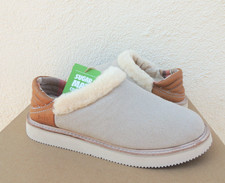 SANUK COZY VIBE LOW SUGAR MAT WOOL/ FAUX FUR SLIPPER SHOES, US 10/ EUR 41 NIB