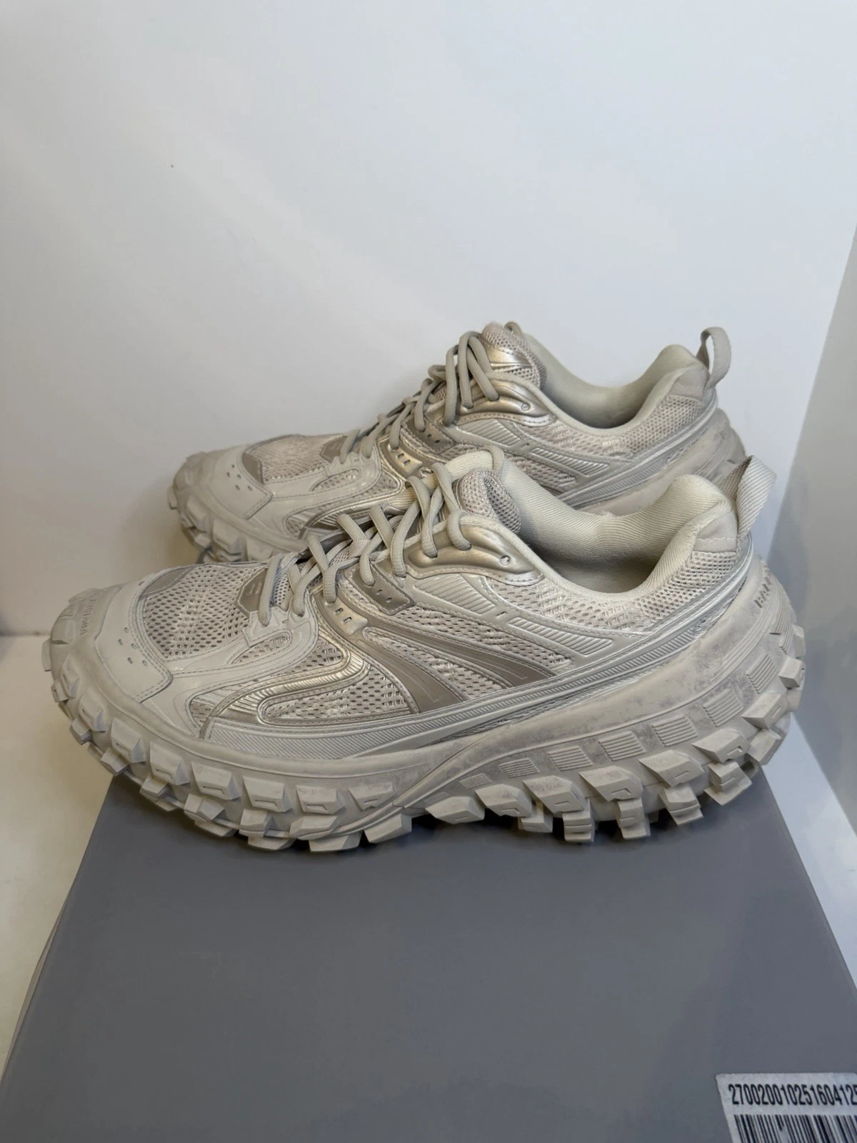Balenciaga — Balenciaga Bouncer Sneaker Beige Distressed Runner Shoes Men’s EU 47 US 14