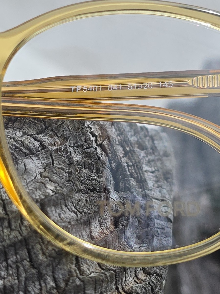 TOM FORD TF 5401 041 TRANSPARENT YELLOW AUTHENTIC EYEGLASSES  display picture 1