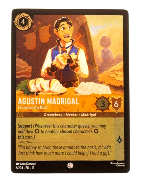 Agustin Madrigal Exceptionally Kind Wilds Unknown 6/204 Cold Foil NM
