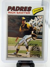 2026 Rick Sawyer Topps Heritage #268 1977 Topps Buyback Padres