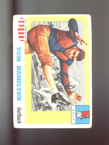 Tom Hamilton #9 1955 Topps All American card