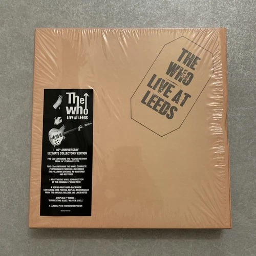 THE WHO LIVE AT LEEDS 40TH ANNIVERSARY ULTIMATE COLLECTOR'S EDITION 4CD VINYL