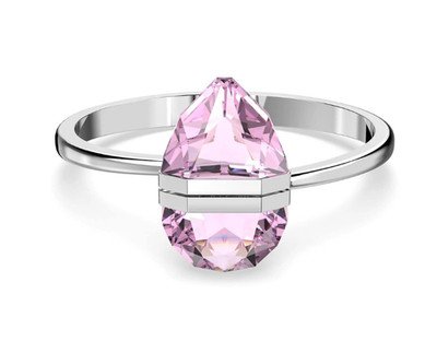 Swarovski Lucent Bangle, Pink, Stainless Steel Medium Bracelet