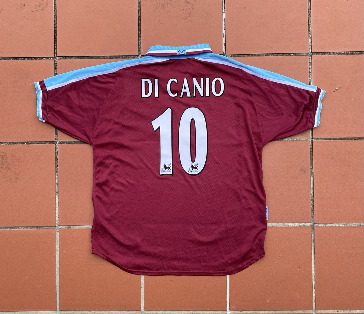 ウェア FILA West Ham United DI CANIO 10 FILA West Ham United 99/00 home shirt - Di Canio 10 - Men's XL