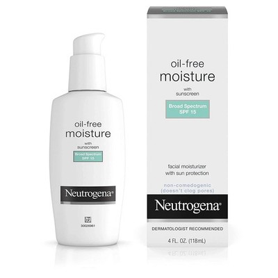 Neutrogena Oil Free Face Moisture SPF 15 For Normal To Oily Skin 118ml