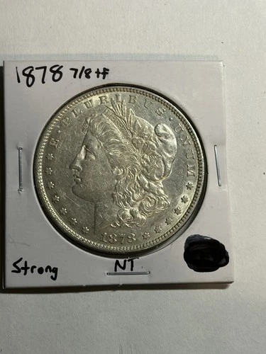 1878 7/8TF Strong Morgan Silver Dollar Nice AU/UNC Tough Variety
