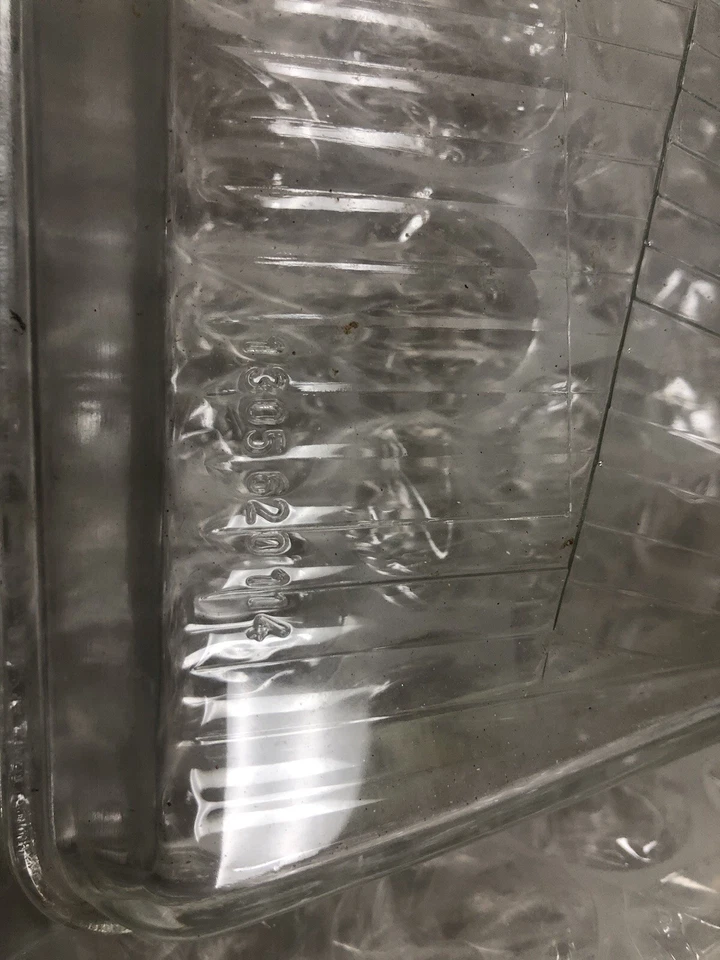 Par de lentes de cristal de faros Bosch Euro R107 280SL 350SL 500SL para Mercedes Benz Foto 4 de 4