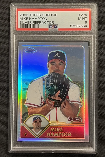 2003 Topps Chrome Mike Hampton #275 Silver Refractor PSA 9