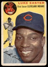 1954 Topps #23 LUKE EASTER (a) Cleveland Indians VG+ (No Wrinkles)