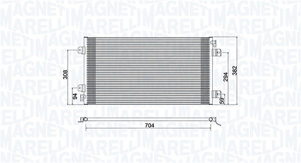 Magneti Marelli Kondensator, Klimaanlage U.A. FüR Opel, Renault-image