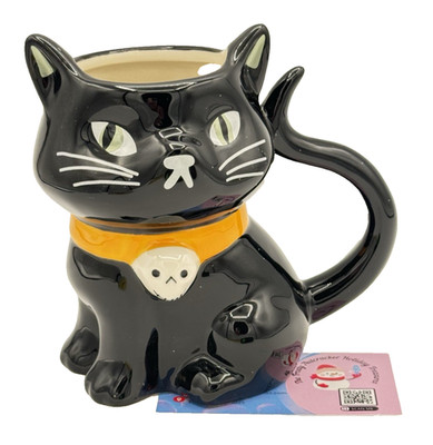 2025 Target Hyde & Eek Figural Black Cat Mug 13 oz oz Halloween Kitty