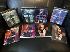John Wick 1-4 4K/Blu-ray/Digital With OOP *NEAR MINT-MINT* Slipcovers Brand New
