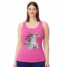 Aquarell Vogel Damen Tr&auml;gershirt Tank Top Blumen Natur Geschenk f&uuml;r Sie