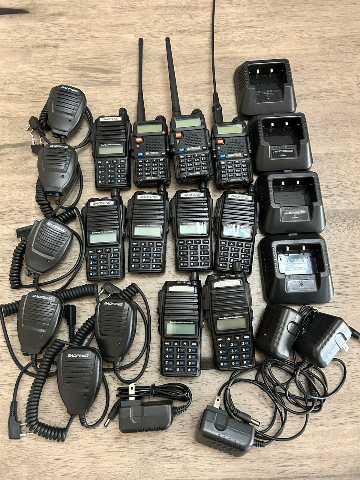 NEW!! ***Huge Lot**BAOFENG Dual Band FM Transceivers w/Extras **Read**. Available Now for $199.99