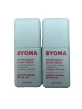 2 Pk: BYOMA Phyto-Mucin Glow Serum Tri-Ceramide Complex 1.35oz ea Exp. 8/27 