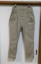USED KAPITAL EK-108 PIECE-DYED THIN CANVAS SAROUEL NOUVELLE PANTS GOOD