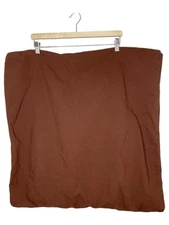Parachute Bedding Pillow Sham Cover Euro Size Brown Egyptian Cotton Percale