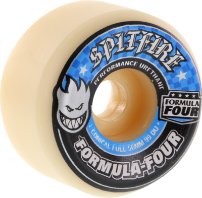 Spitfire Formula 4 99d Conical Full 58mm White Skateboard Wheels