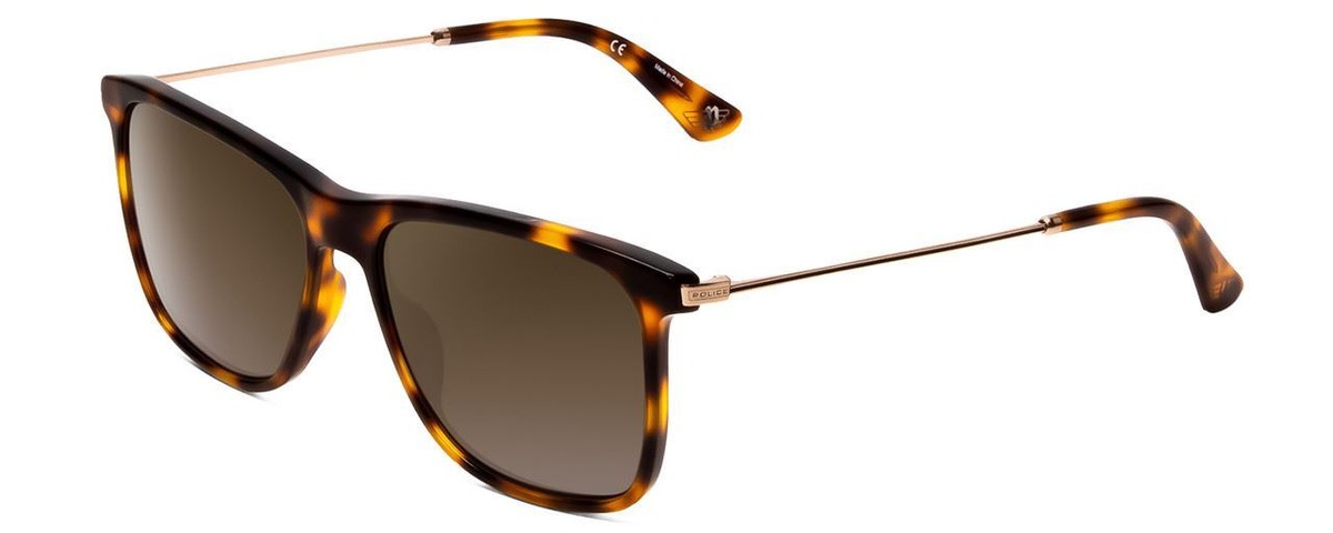 Police brand woman’s Black with beige tortoise trim sunglasses Women main image 2
