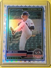 Zane Burns 2023 USA Stars & Stripes 15U National Team White Prizm 88/99 #23
