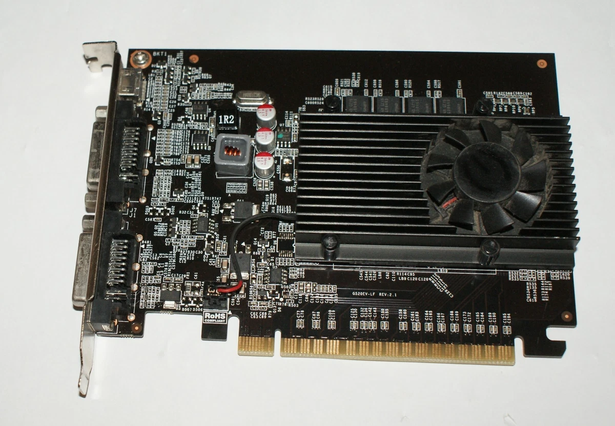 Carte Graphique GIGABYTE GV-N520OC-1GI - GT 520 1Go DDR3 - PCIe - Occasion