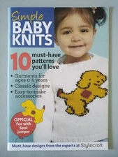 SIMPLE BABY KNITS, 10 Projects for 0-5 years - STYLECRAFT 36page Knitting book