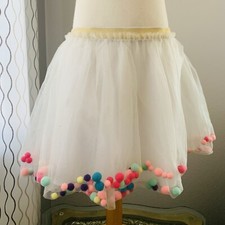 New Cat  Jack tulle tutu skirt with Pom Pom balls Sz XXL