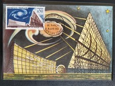 CARTE PREMIER 1ER JOUR 1963 TIMBRE RADIOTÉLESCOPE N° 1362 OBLITÉRÉ NANÇAY