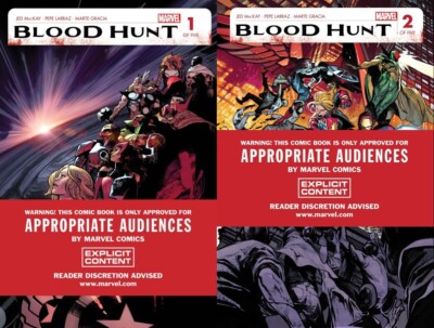 BLOOD HUNT RED BAND EDITION 1 & 2 NM MARVEL COMICS 