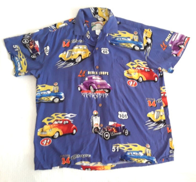 Hot Rods Paradise Found Shirt L Cars Duece 101 Route 66 Men's 