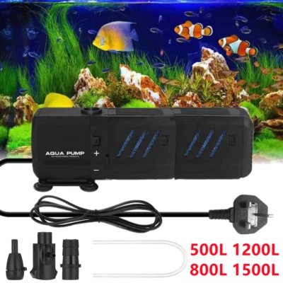 4 in 1 Aquarium Fish Tank Filter Water Pump Internal Purifier Filter Oxygen Wave