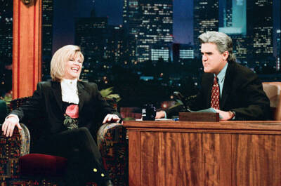 Actress Markie Post On Leno 1995 Old Television Photo 1