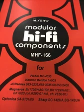 MHF-166 HI-FI SAMS MANUAL FISHER HARMON JCPENNEY MAGNAVOX OPTONICA NOS