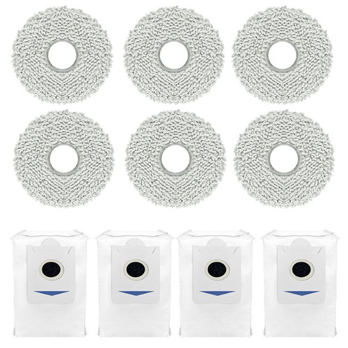 2 Paquets De Sacs à Poussière De Remplacement Pour Roborock H6 H7 Robot Aspirateur Tissu Non Tisse 4 Couches Tissu Souffle Kit De Sac Daspiration 92595909