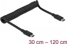 GertetypLinkkabel  DeLOCK USB 3.1 Gen 2 Coiled Cable Type-C male to Type-C male