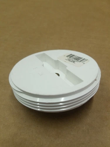 Jones Stephens P49-930 3" PVC DWV  Plug With Brass Insert - Picture 4 of 5