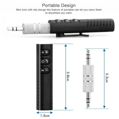 Bluetooth Wireless Receiver Transmitter Adapter For Car Aux Jack 3.5mm Hot - Photo 9/16