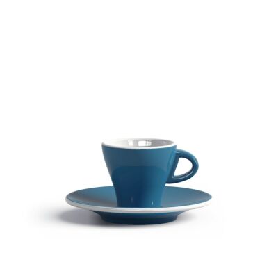 Espresso Tasse mit Untertasse, Gardenia, 65 ml, Blau, Clubhouse, 5,7 x 6,2 cm, 
