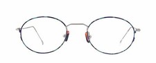 Club LA 7503 Vintage Stainless Steel Oval Lightweight Mod Eyeglasses 90s Austria