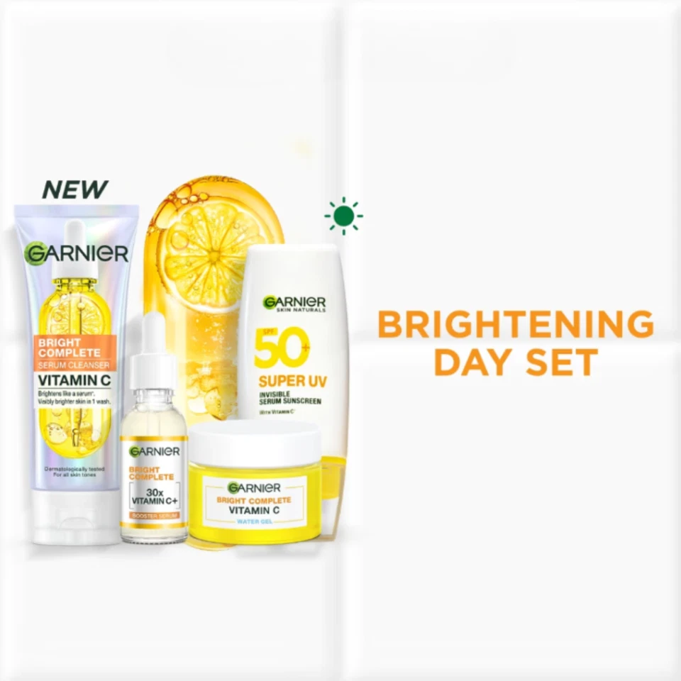 Conjunto de gel Garnier 4 peças dia clareador - Imagem 2 de 4