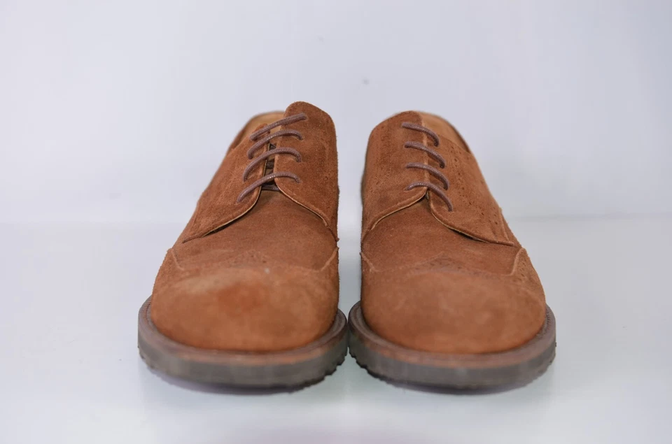 Zapatos de carrera Vince Camuto para hombre marrón gamuza puntas de ala talla 9,5 con cordones Oxoford Foto 4 de 4