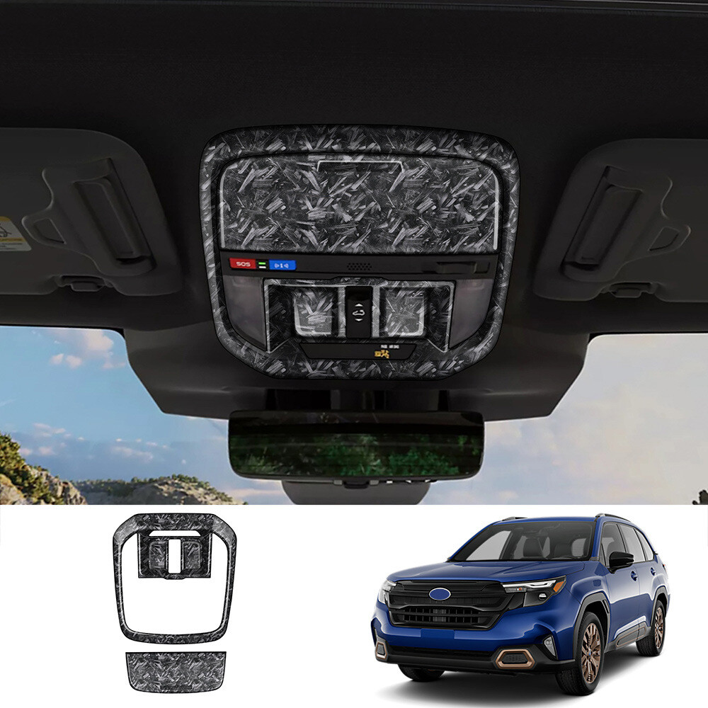 Forging Style Front Reading Light Decorated Frame 2PCS For Subaru