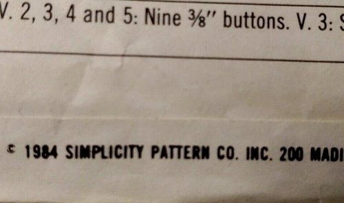 Button-up Set of Shirts 80's Simplicity 6371 Misses Size 18 Bust 40, Hip 42 32wa - Picture 8 of 9
