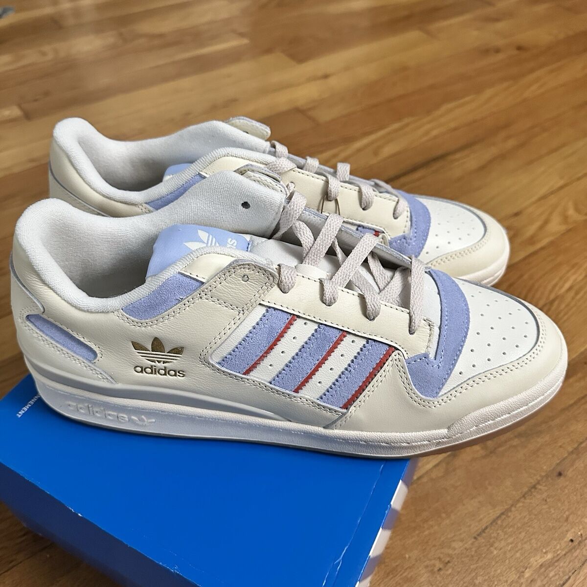 adidas Forum Classic Low Cream Blue Dawn Men's Size 12 adidas Forum Classic Low Cream Blue Dawn Men's Size 12