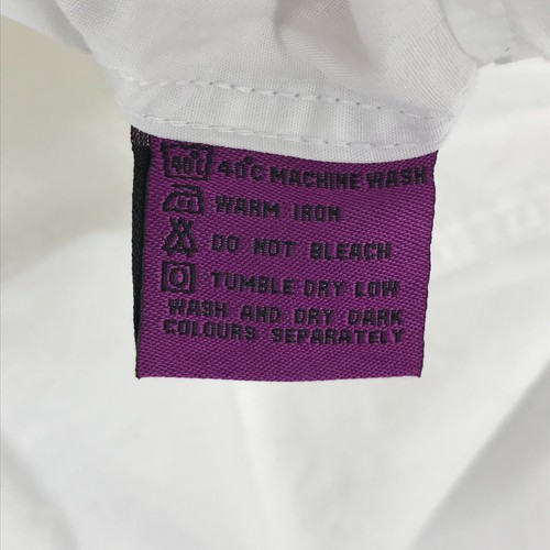 Balmain Shirt Mens 15.5 39 White Purple Button Up Long Sleeve Casual Dress Men - Picture 18 of 20