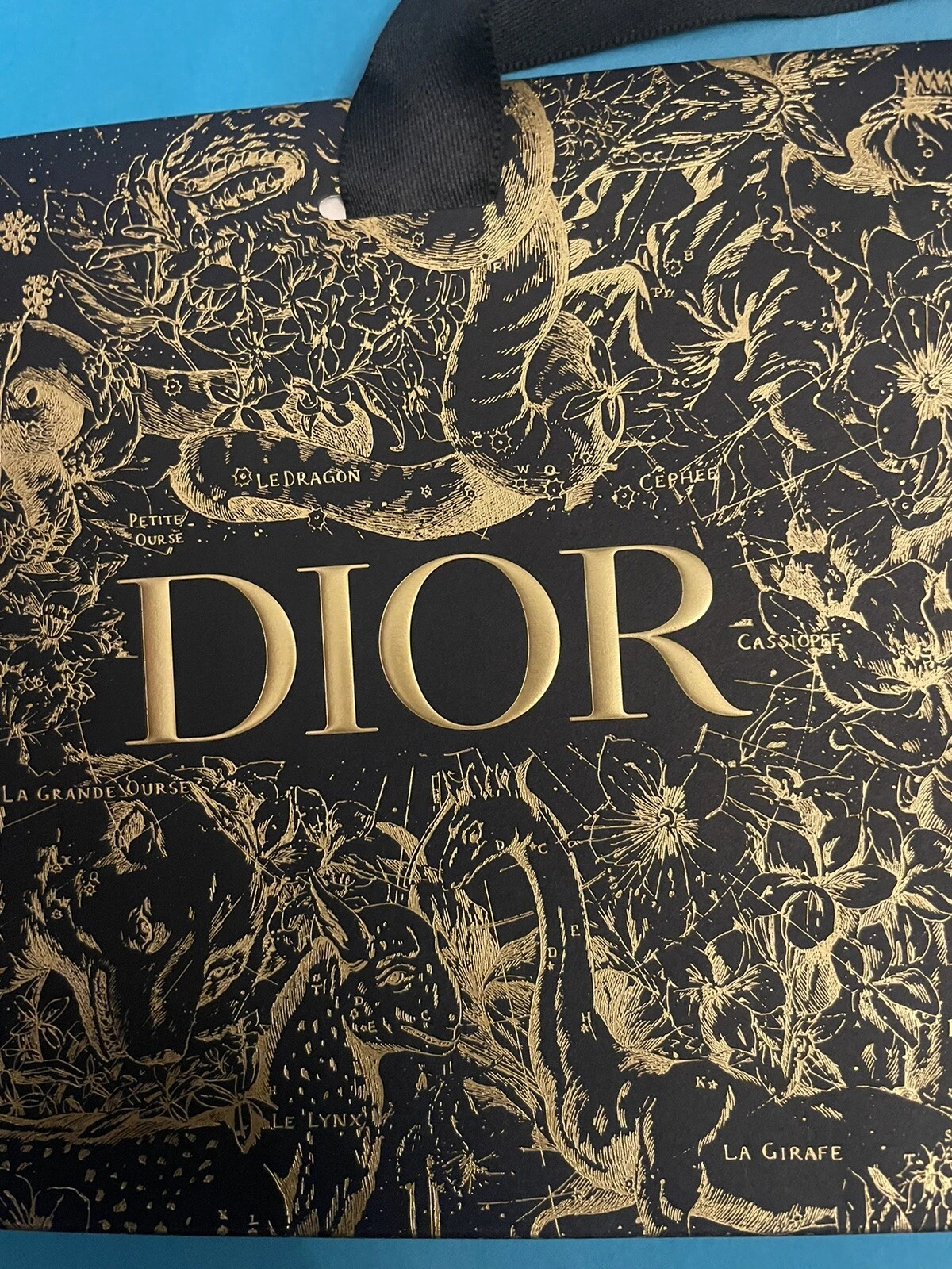 Pochette cadeau de Noël Dior   Taille environ : 19 x 14 x 7 cm