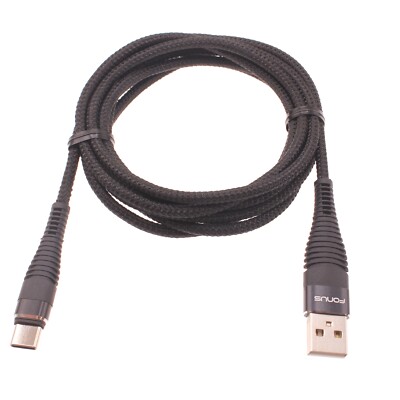 Type-C 6ft USB-C Cable Charger Cord Power Wire USB Long Braided for Smartphones